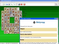 Mahjongg with Help Menu